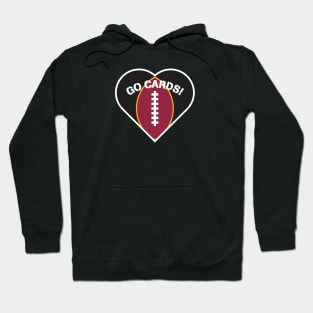 Heart Shaped Arizona Cardinals Hoodie